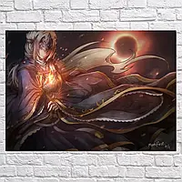 Плакат "Тёмные души, Dark Souls, Fire Keeper", 43×60см