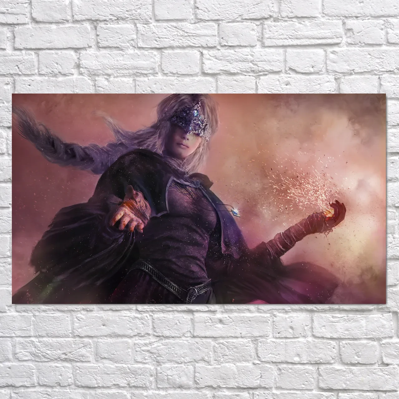 Плакат "Темні душі, Dark Souls, Fire Keeper", 34×60см