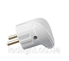 СВ-У 014 Вилка кутова БІЛА 16 А з/з (40 шт.)