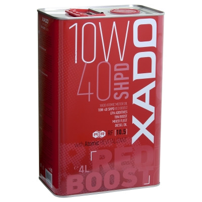 Напівсинтетична олива XADO Atomic Oil 10W-40 SHPD RED BOOST 4 литра ХА 26249, фото 1