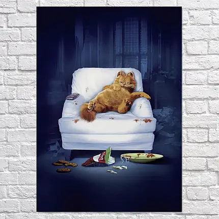 Плакат "Кіт Гарфілд у кріслі, Garfield (2004)", 60×43см, фото 2