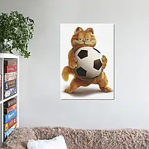 Плакат "Кіт Гарфілд із м'ячем, Garfield (2004)", 60×43см, фото 2