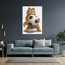 Плакат "Кіт Гарфілд із м'ячем, Garfield (2004)", 60×43см, фото 3