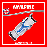 Сифон зі зворотним клапаном силіконовою мембраною 32х40 мм компресійне з'єднання MACVALVE-12 McALPINE, фото 7