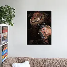 Плакат "Як приборкати дракона, How to Train Your Dragon", 60×43см, фото 2