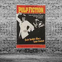 Плакат "Кримінальне чтиво, Pulp Fiction, Twist Contest", 60×41см, фото 3