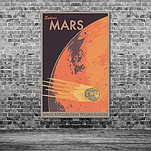 Плакат "Марс, Explore Mars", 60×39см, фото 3