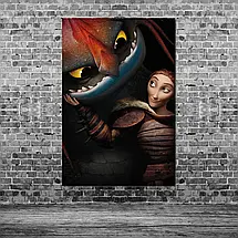 Плакат "Як приборкати дракона, How to Train Your Dragon", 60×41см, фото 3