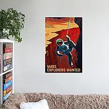 Плакат "Потрібні дослідники Марса, Mars Explorers Wanted", 60×40см, фото 2