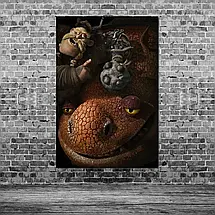 Плакат "Як приборкати дракона, How to Train Your Dragon", 60×41см, фото 3