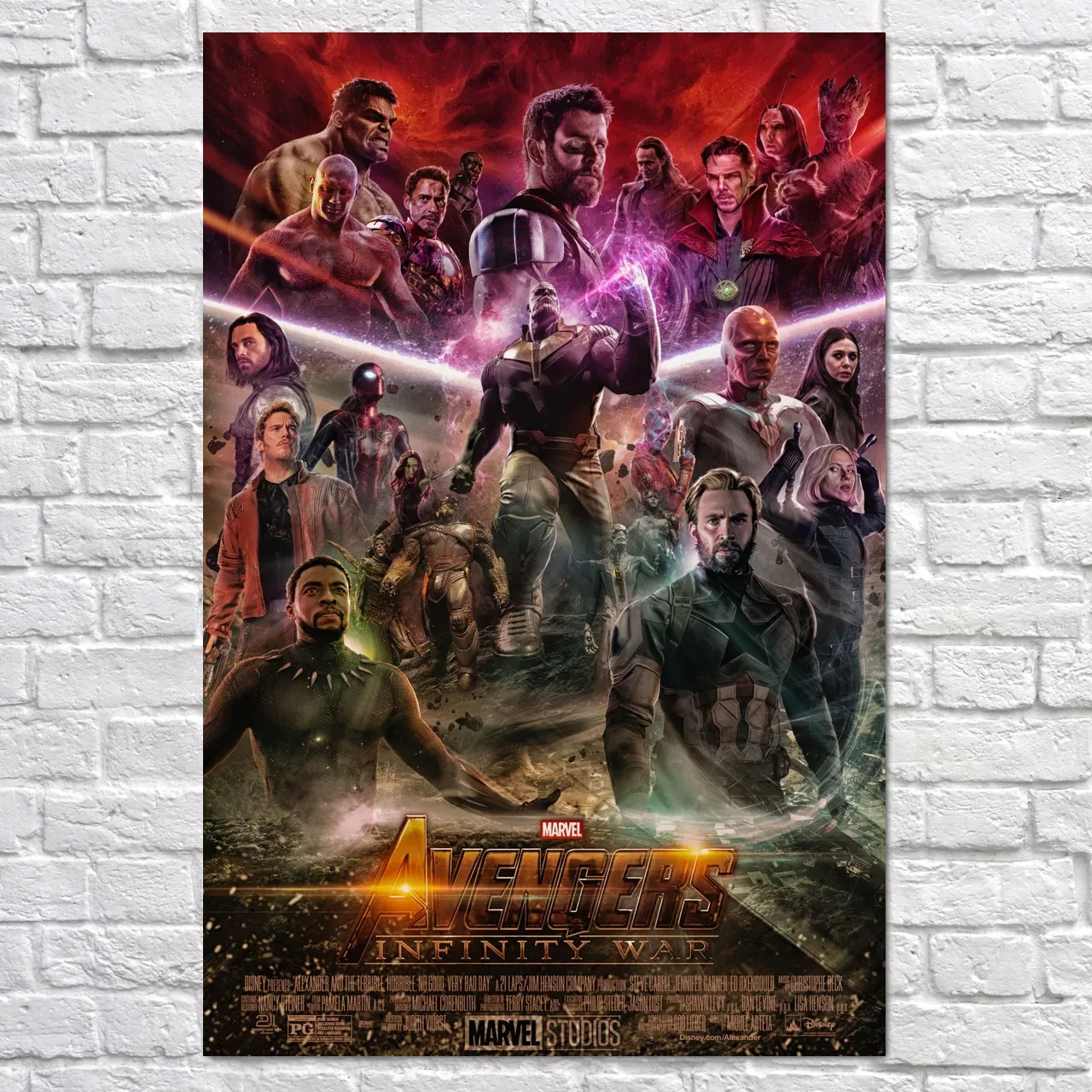 Плакат "Месники, Війна Нескінченності, Avengers: Infinity War (2018)", 60×40см
