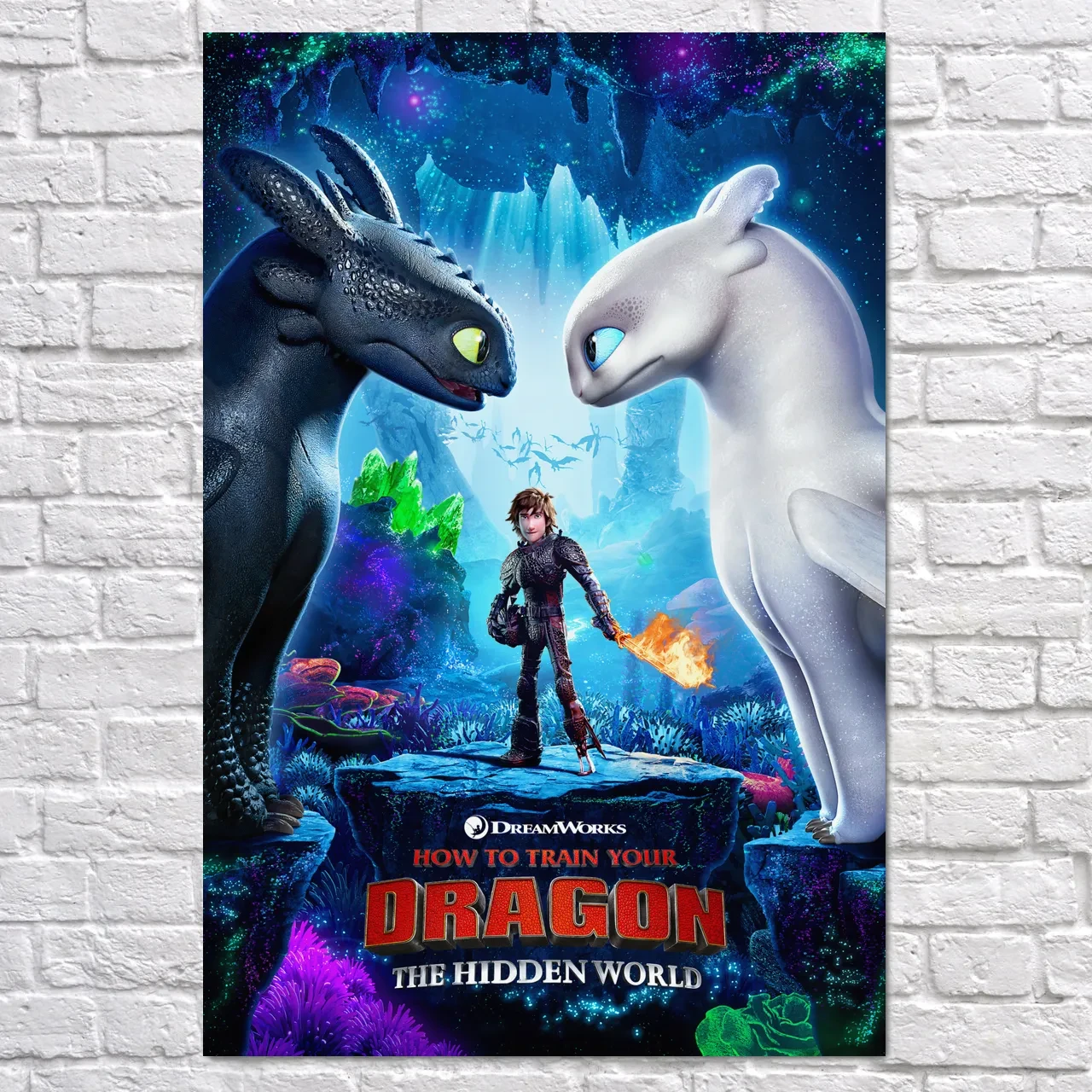 Плакат "Як приборкати дракона 3, Прихований світ, How to Train Your Dragon 3", 60×40см