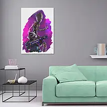 Плакат "Грут і Реактивний Єнот, Guardians of the Galaxy", 60×43см, фото 2