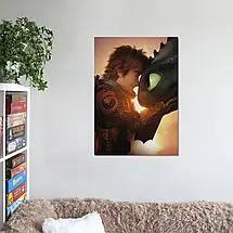 Плакат "Як приборкати дракона 3, Прихований світ, How to Train Your Dragon", 60×43см, фото 2
