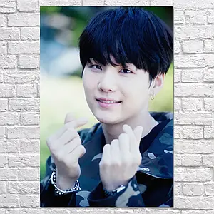 Плакат "БТС, Мін Юнґі, Шуґа, Bangtan Boys, BTS, Suga, Min Yoongi", 60×40см