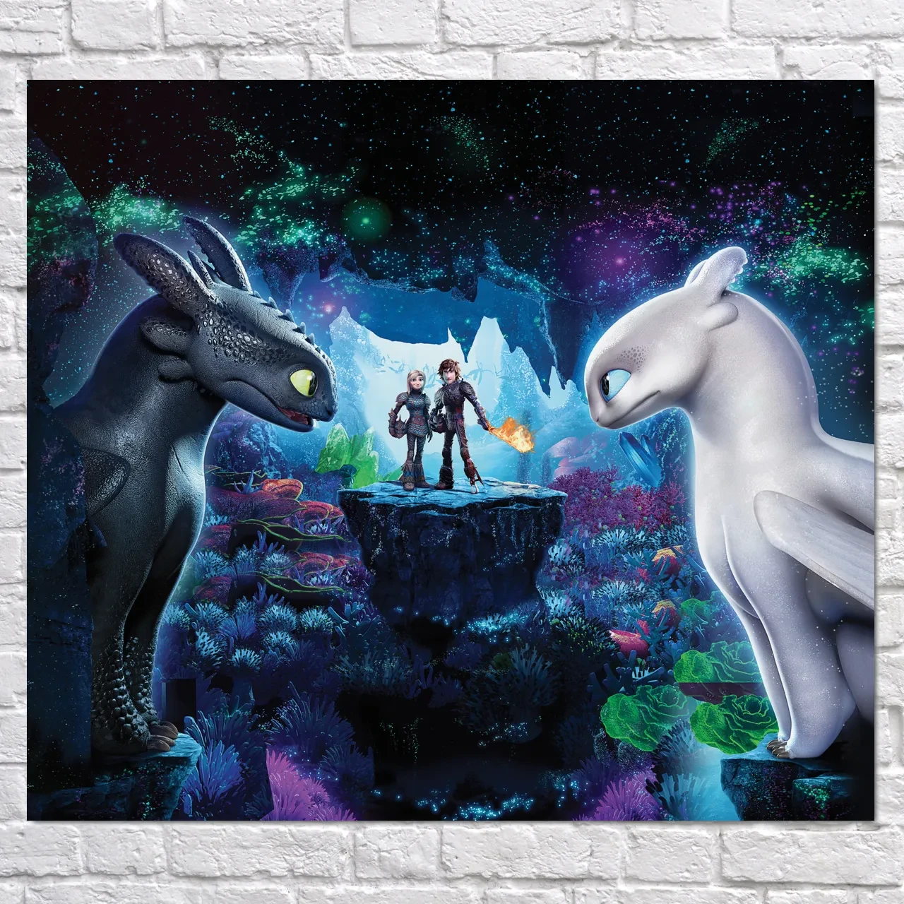 Плакат "Як приборкати дракона 3, Прихований світ, How to Train Your Dragon 3", 53×60см