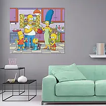 Плакат "Сімпсони, Simpsons", 50×60см, фото 2