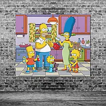 Плакат "Сімпсони, Simpsons", 50×60см, фото 3