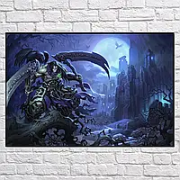 Плакат "Дарксайдерс, Смерть и замок, Darksiders", 41×60см