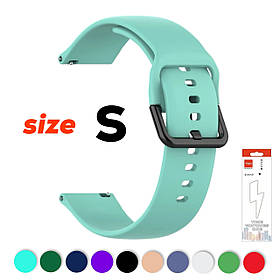 Ремінець S для Samsung 20 мм силіконовий Бірюзовий
