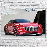 Плакат "Мерседес-Майбах, Mercedes-Maybach Vision 6", 40×60см