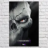 Плакат "Дарксайдерс, Поборники тьмы : Смерть живёт, Darksiders 2, Dearh Lives", 60×39см