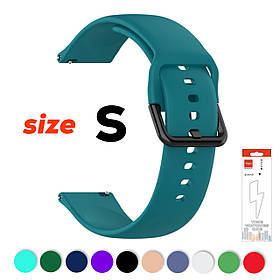 Ремінець S для Samsung 20 мм силіконовий Синьо- зелений