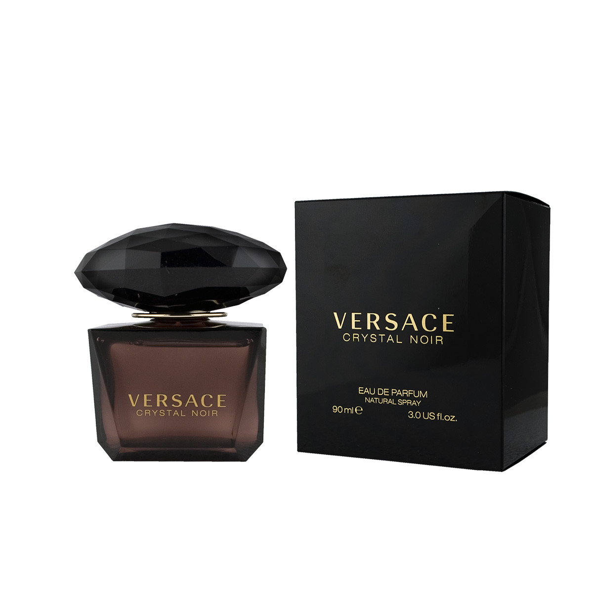 Парфумерна вода версаче Versace Crystal Noir 90ml оригінал, східні пряні жіночі парфуми аромат кокосу