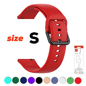 Ремінець S для Samsung 20 мм силіконовий Червоний