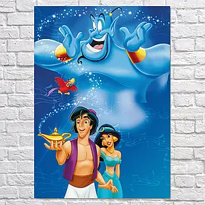 Плакат "Аладдін, Aladdin (1992)", 60×43см