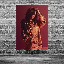 Плакат "Біллі Айліш у халаті, Billie Eilish", 60×43см, фото 3