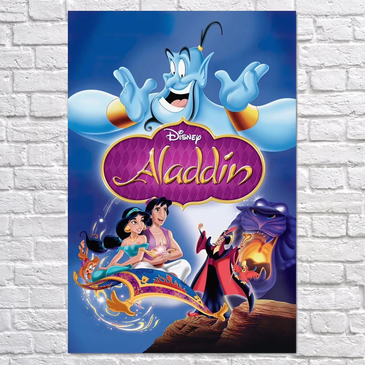 Плакат "Аладдін, Aladdin (1992)", 60×40см