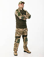 Тактическая форма пиксель, военная форма пиксель ЗСУ комплект, демисезонный армейский костюм ВСУ ЗСУ рип стоп 52