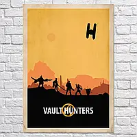 Плакат "Vault Hunters, Borderlands, BL2", 60×43см