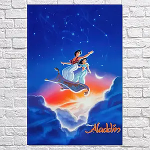 Плакат "Аладдін, Aladdin (1992)", 60×41см