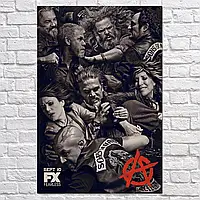 Плакат "Сыны Анархии, Sons Of Anarchy, SoA", 60×40см