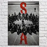 Плакат "Сыны Анархии, Sons Of Anarchy, SoA", 60×43см