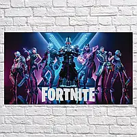 Плакат "Фортнайт, Сезон 10, Fortnite", 34×60см