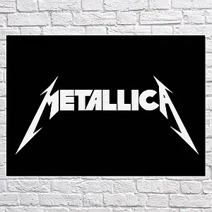 Плакат "Металліка, лого, Metallica", 43×60см