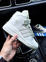 Кроссовки высокие женские белые с мятой Adidas Originals Forum 84 mid