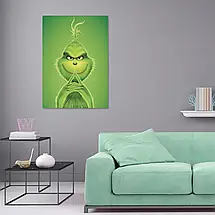 Плакат "Грінч з хитрою посмішкою, Grinch (2018)", 60×43см, фото 2