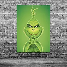 Плакат "Грінч з хитрою посмішкою, Grinch (2018)", 60×43см, фото 3