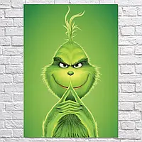 Плакат "Гринч с хитрой улыбкой, Grinch (2018)", 85×60см