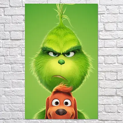 Плакат "Грінч та Макс, Grinch (2018)", 60×38см, фото 2