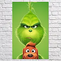 Плакат "Гринч и Макс, Grinch (2018)", 60×38см