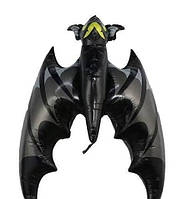 Фольгированный большой воздушный 3D шар черная Летучая мышь, шары на Хэллоуин 36" 91 см