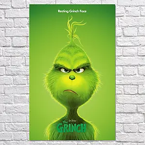 Плакат "Відпочиваючий Грінч, Grinch (2018)", 60×38см