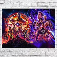 Плакат "Мстители 4: Финал, Avengers: Endgame (2019)", 44×60см