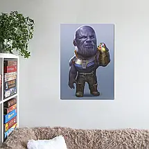 Плакат "Танос, Рукавичка Нескінченності, карикатура, Thanos", 60×43см, фото 2