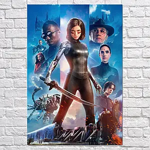 Плакат "Аліта: Бойовий ангел, Alita Battle Angel (2018)", 60×41см